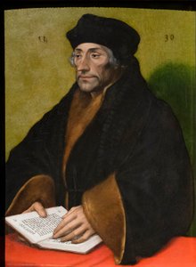 ロッテルダムのエラスムス 1530年頃（木に油彩） 作： Hans Holbein the Younger