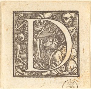 文字 D 作： Hans Holbein der Jüngere