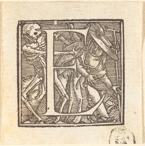 文字 E 作： Hans Holbein der Jüngere