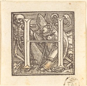 文字 H. 作： Hans Holbein der Jüngere