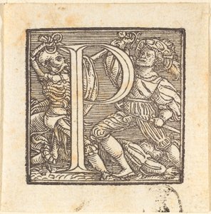 文字 P 作： Hans Holbein der Jüngere