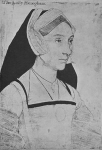 メアリー、レヴィンヘブニンガム、c1532-1543 1945 作： Hans Holbein der Jüngere