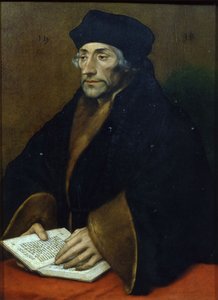 ロッテルダムのエラスムスの肖像1467-1536、1530 作： Hans Holbein der Jüngere