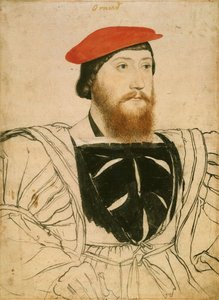 ジェームズバトラーの肖像、オーモンド伯、1537年頃 作： Hans Holbein der Jüngere