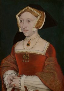 ジェーン・シーモアの肖像」1540年頃（パネルに油彩 作： Hans Holbein der Jüngere
