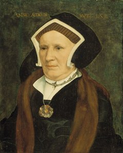 マーガレットバッツ夫人の肖像、1543年 作： Hans Holbein der Jüngere