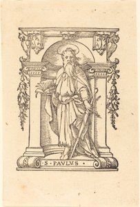 本と剣を持つ聖パウロ 作： Hans Holbein der Jüngere