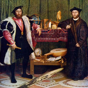 アンバサダー、1533年、1912年。 作： Hans Holbein der Jüngere