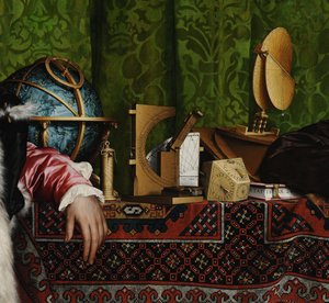 アンバサダーズ詳細、1533 作： Hans Holbein der Jüngere