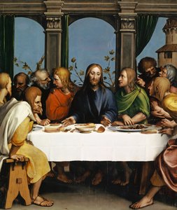 最後の晩餐、1527年 作： Hans Holbein der Jüngere