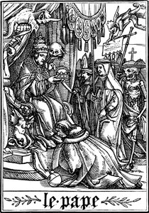 教皇、1538年に死去 作： Hans Holbein der Jüngere