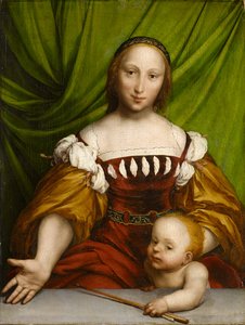 キューピッドの金星、1526-28（ライムウッドの油） 作： Hans Holbein der Jüngere