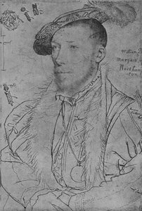 ウィリアムパー、ノーサンプトンの侯爵、c1538-1542 1945 作： Hans Holbein der Jüngere