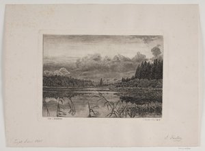 トウヒの森の湖 作： Hans Julius Fæster