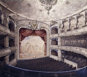 レッシング劇場、ベルリン、1888年 作： Hans Krause