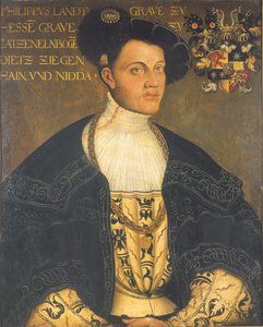 ヘッセン大公フィリップ1世の肖像
 (1504-1567)
別タイトル：フィリップ・フォン・ヘッセンの肖像、またはフィリップ・デア・グロスミュティゲ・フォン・ヘッセン