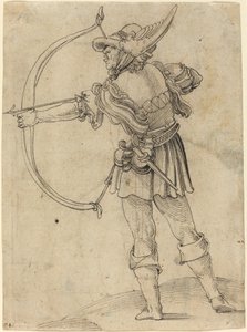 弓を引くアーチャー 作： Hans Leonard Schaufelein