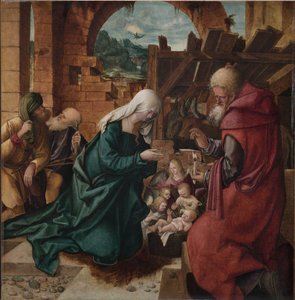 羊飼いの礼拝c。 1510。 作： Hans Leonhard Schäufelein