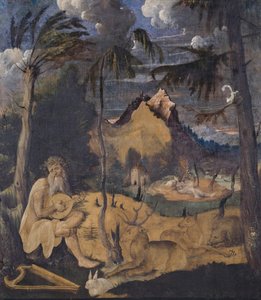 動物の中のオルフェウス、1519年（キャンバス上のテンペラ） 作： Hans Leu
