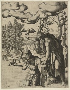 キリストのバプテスマ 洗礼者ヨハネの生涯（シリーズタイトル） 作： Hans Liefrinck (I) (attributed to)
