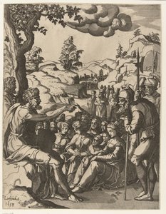 洗礼者ヨハネの説教 洗礼者ヨハネの生涯（シリーズタイトル） 作： Hans Liefrinck (I)