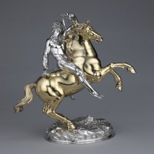 馬とライダー、1630 作： Hans Ludwig Kienle