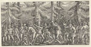 裸の男と農民の戦い 作： Hans Lützelburger