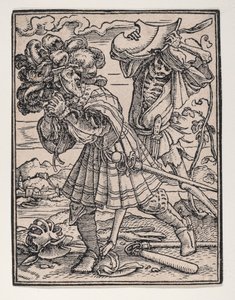 伯爵、『死の舞踏』より。 1526年、1538年に出版。 作： Hans Lützelburger
