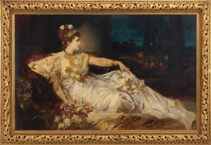 シャルロッテ・ヴォルター（1834-1897）、アドルフ・フォン・ヴィルブラント作「アリアとメッサリナ」の「メッサリナ」役 作： ハンス・マカート