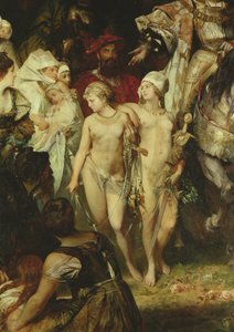 チャールズ5世の入り口の詳細 作： Hans Makart