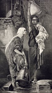 エジプト人女性の水汲み