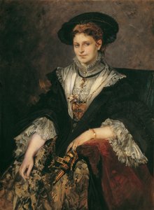 ベルタ・フォン・ピロティの肖像 作： Hans Makart