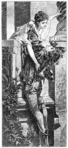 ロミオとジュリエット、c1880-1882 作： Hans Makart