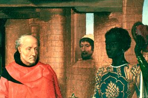 賢者の礼拝、トリプティク、詳細、c1453-1494 作： Hans Memling