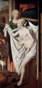 浴場のバテシバ、1485年頃（絵画 作： Hans Memling