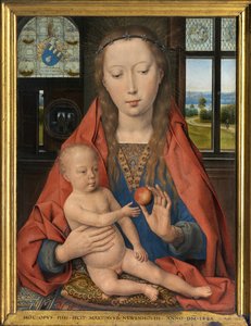 マールテン・ファン・ニーウェンホーフのディプティクの詳細 作： Hans Memling