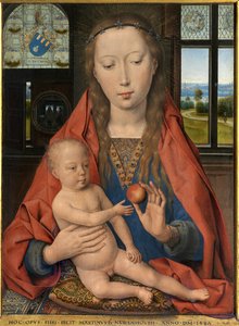 Yksityiskohta Maarten van Nieuwenhoven diptyykistä 作： Hans Memling