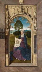 ヤン・フロレインのトリプティクの外装パネル 作： Hans Memling