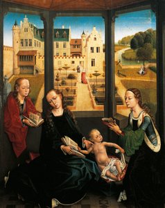 庭園の聖母子像 作： Hans Memling