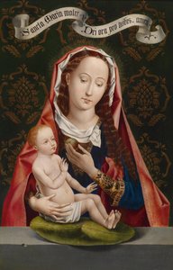 リンゴのマドンナ 作： Hans Memling
