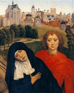 悲しみの聖母、ハンス・メムリング作「磔刑」の一部（1430～1494年頃） 作： Hans Memling