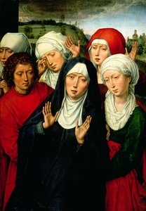 神聖な女性、沈着ディプティクの右側のパネル、1492-94年 作： Hans Memling