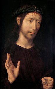 悲しみの男の祝福、1480-1490 作： Hans Memling