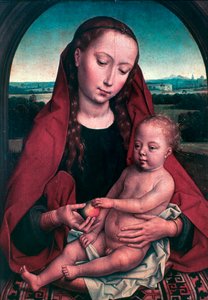 聖母子、c1453-1494 作： Hans Memling