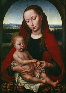 聖母子1480-1490 作： Hans Memling