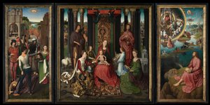 洗礼者聖ヨハネと伝道者聖ヨハネのトリプティク 作： Hans Memling