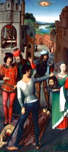 洗礼者聖ヨハネと福音伝道者聖ヨハネの三連祭壇画、1479 作： Hans Memling
