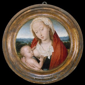 ヴァージン アンド チャイルド 1475-80。 作： Hans Memling