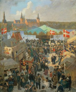 ヒレレズの11月の市場 作： Hans Nikolaj Hansen