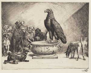 鷲と犬 作： Hans Nikolaj Hansen